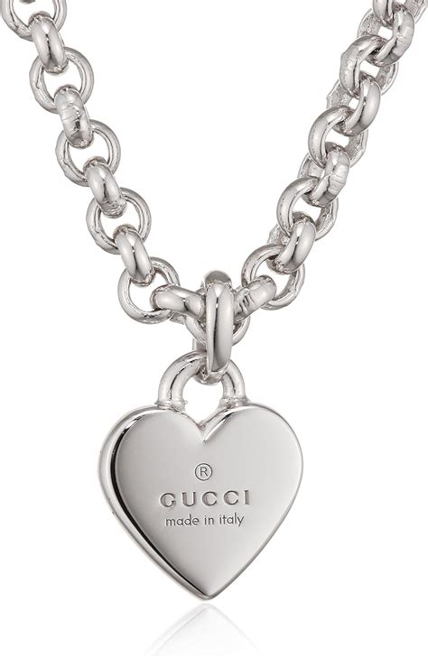 trademark gucci necklace|gucci toggle heart necklace.